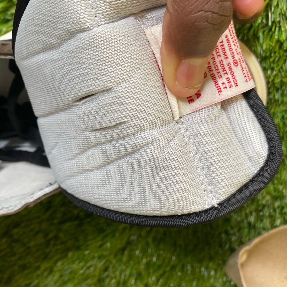 The right foot for the sneaker.